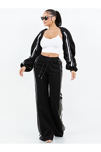 LUXE TRACK STRIPE JOGGER SET