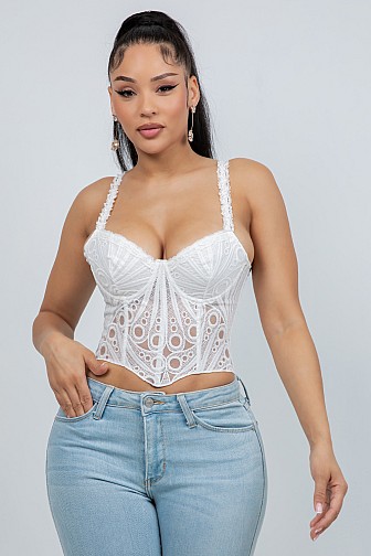 LACE TIE TIOP