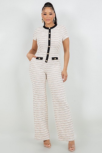 TWEED JUMPSUIT