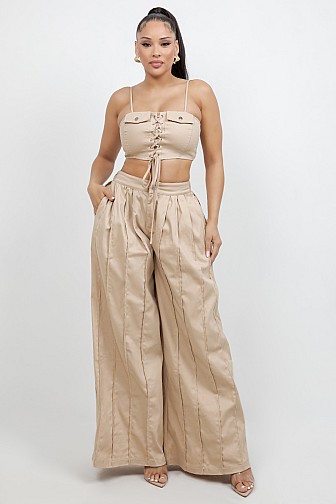 WIDE PANT SET