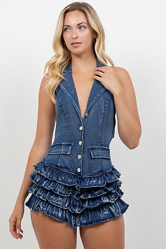 RUFFLE ROMPER
