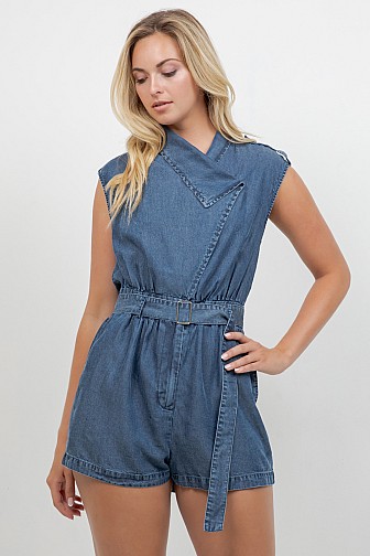 DENIM ROMPER