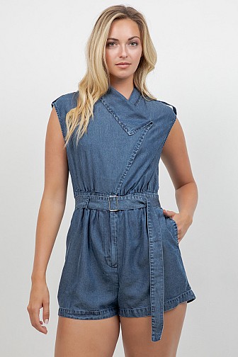 DENIM ROMPER