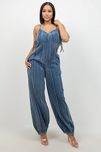 SIDE TIE JUMPSUIT