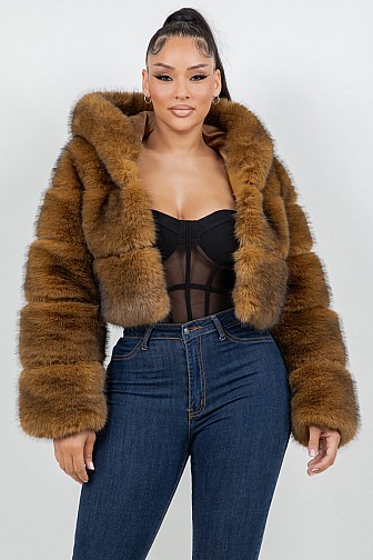 FUR CROPPED JACKET