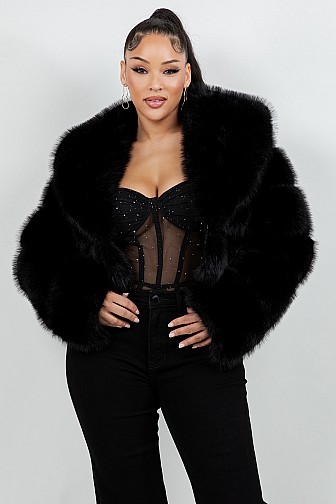 FUR CROPPED JACKET