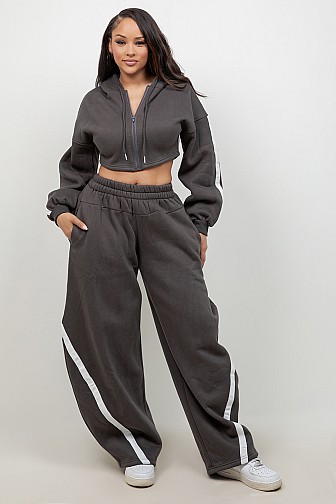 VARSITY STRIPE SWEATSUIT